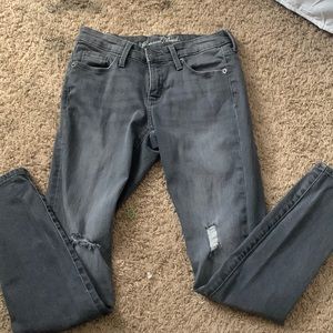 Dark Gray/black skinny jeans